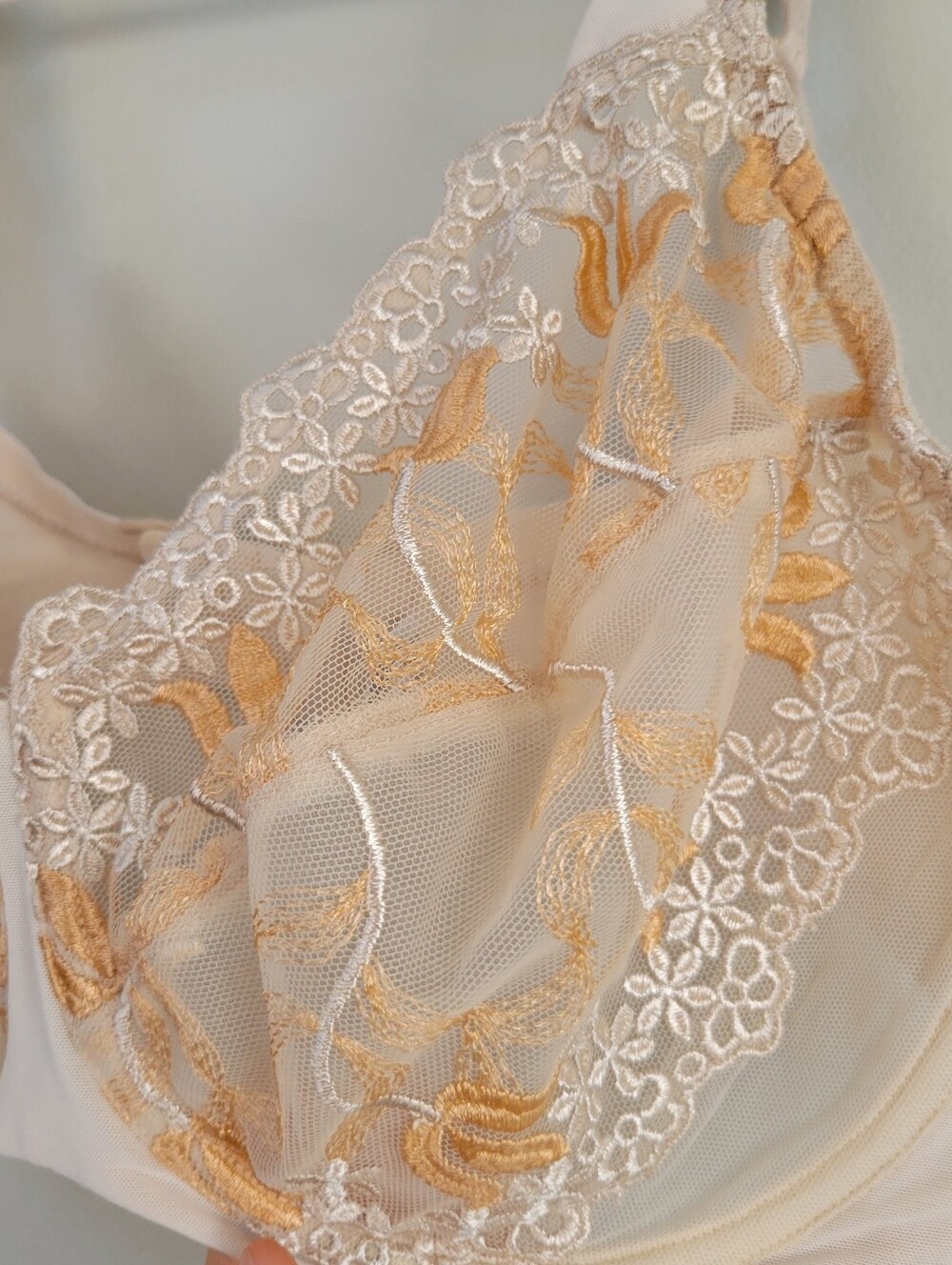 Wacoal Embroidered Lace Sheer Unlined Underwire Bra 36DDD Intimates Romantic - Picture 6 of 12